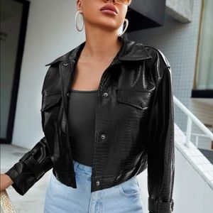 Faux Leather Jacket